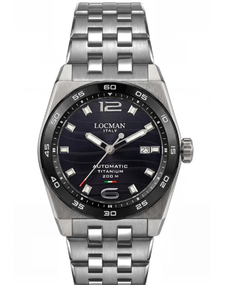 Montre Locman Homme Nuovo Stealth Titanio in Titane 0224T01A-0KBKNB0 - 0224T01A-0KBKNB0